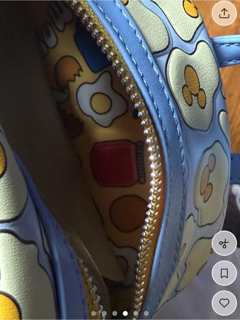 Loungefly Light Blue & Yellow Mickey Waffle Mini Backpack with Matching Wallet